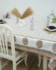 DESIGNER FLORAL PRINTED COTTON TABLE/DINING COVER WITH NAPKINS - VARANASI