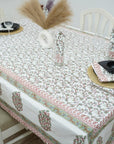 DESIGNER FLORAL PRINTED COTTON TABLE/DINING COVER WITH NAPKINS - VARANASI