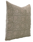 Square/Lumber Block Print Pillow Cover - Pure Linen - 6 Kamal