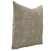 Square/Lumber block print pillow cover- Pure Linen- 6 KAMAL - Fabdivine