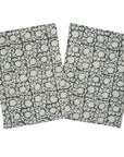 Set Of 4 Floral Block Print Dinner Napkins-8 Kamal