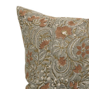 Block print Pillow cover for sofa, couch or bed- Thick Linen- KUNDANVAN - Fabdivine