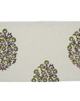 Soft Cotton Waffle Towels Gudhal Handblock Floral Elegant in Green By Fabdivine