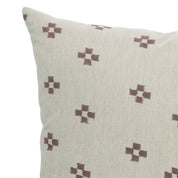 Living Room Linen Blend Pillow Cover - Hand Block Printed Design