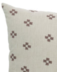 Living Room Linen Blend Pillow Cover - Hand Block Printed Design