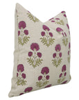 Block print Pillow cover for sofa, couch or bed- Pure Linen- RISHI - Fabdivine