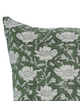 Throw Pillow Cover Designer Collection of Hand Block Print Cotton Linen- DHRUV - Fabdivine