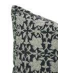 Block Print Pure Linen Pillow Cover-Chudamani