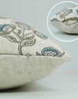 Block Print Viscous Linen Pillow Cover-Bealpatra