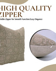 Square/Lumber Block Print Pillow Cover - Pure Linen - 6 Kamal