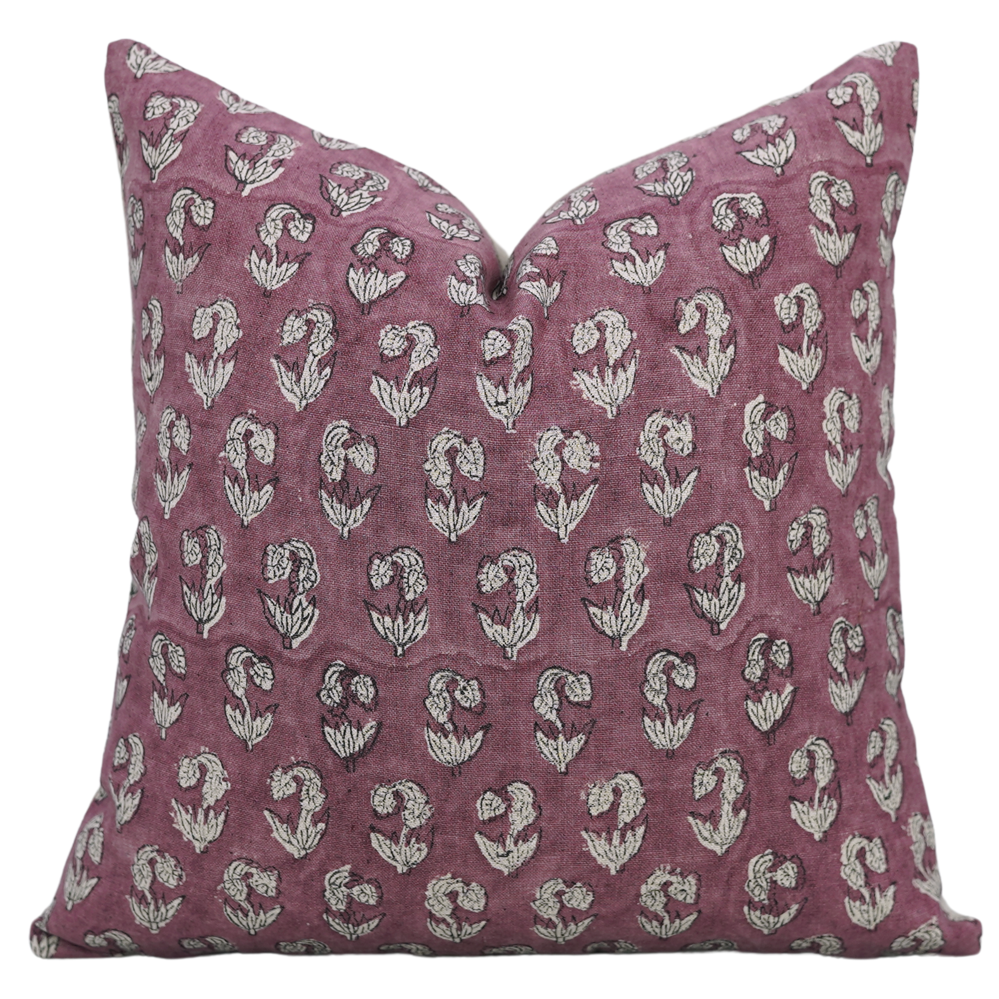 Block Printed Pillow Cover For Sofa Couch Or Bed - Pure Linen - Superstar