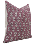 Block Printed Pillow Cover For Sofa Couch Or Bed - Pure Linen - Superstar