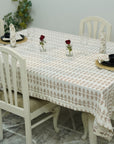 Eco-Friendly Thick Cotton Dining Cover Featuring Darpan Floral Hand-Block Prints By Fabdivine