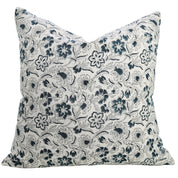 Block Print Linen Pillow Cover- JARUL - Fabdivine