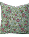 Block Print Pure Linen Pillow Cover-Kundanvan