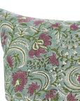 Block Print Pure Linen Pillow Cover-Kundanvan