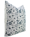 Block Print Linen Pillow Cover- JARUL - Fabdivine