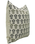 Square/Lumber block print pillow cover- Pure Linen- SURAJMUKHI - Fabdivine