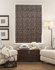 Pure Linen Floral Blackout Shade For Room-Amritvela