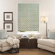 Pure Linen Block Print Roman Shade -Raajbhog