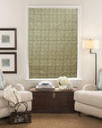 Pure Linen Block Print Roman Shade -6 Kamal