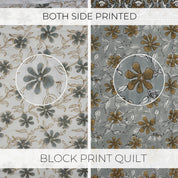 Block Printed Cotton Quilt