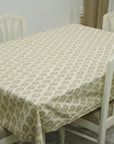 Handmade Thick Cotton Table Cover with Floral Block Prints – Neel Gagan By Fabdivine