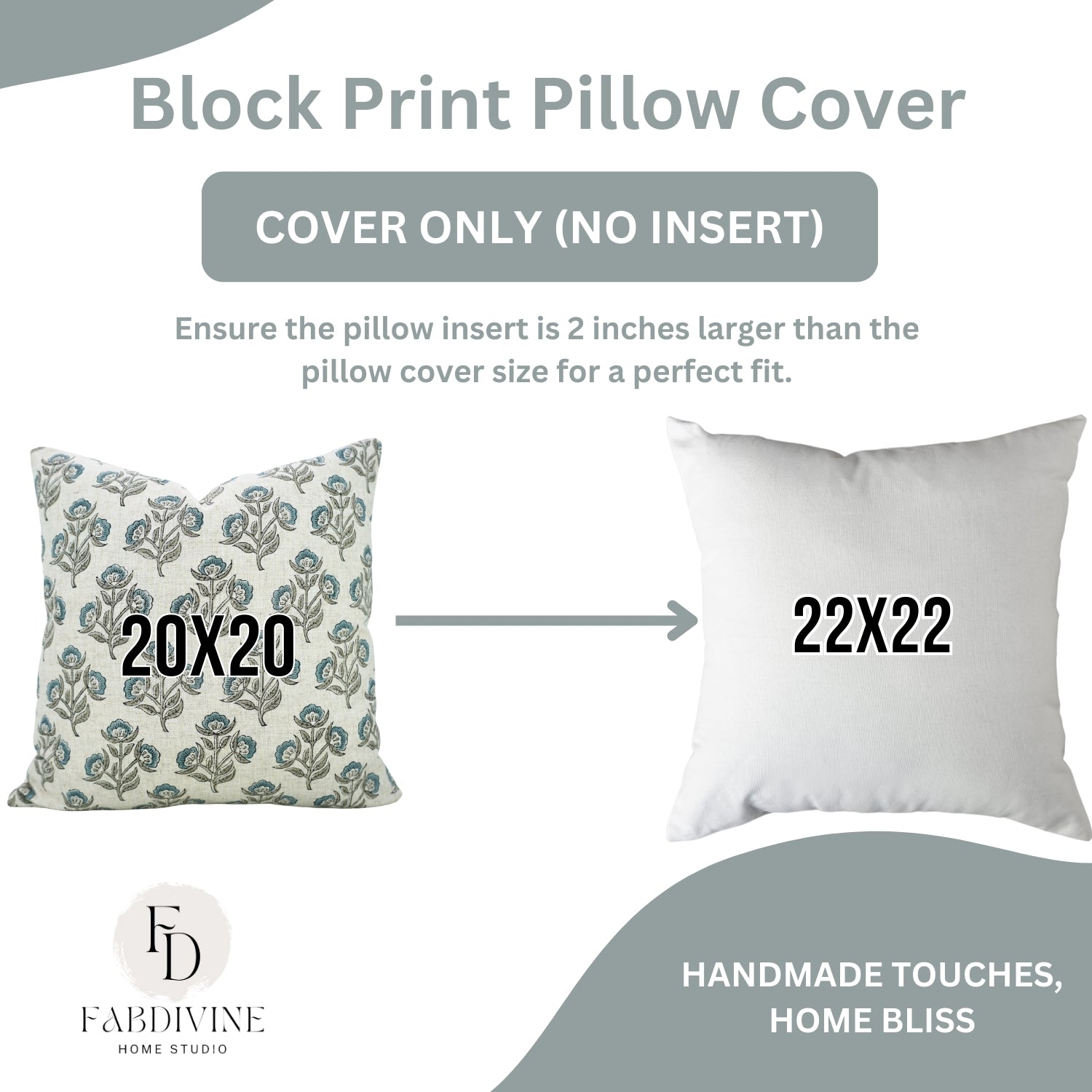 Block Print Viscous Linen Pillow Cover-Bealpatra