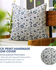 Block Print Linen Pillow Cover- JARUL - Fabdivine