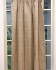 Floral Hand Block Printed Linen Curtains - Elegant Blackout Door Window Treatment - Tarangni