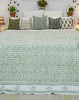 Comfortable Cotton Hand Block Printed Coverlet/Quilts