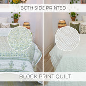 Comfortable Cotton Hand Block Printed Coverlet/Quilts