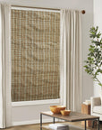 Pure Linen Boho Block Print Roman Blinds-Garud