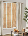 Pure Linen Block Print Roman Shade -Sat Samundar