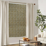 Thick Linen Handcrafted Block Print Roman Shade-Manikarnika