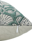 Pure Linen block print designer boho pillow/cushion cover- ULTA KAMAL - Fabdivine