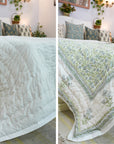 Comfortable Cotton Hand Block Printed Coverlet/Quilts