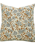 Set Of 4 Block Print Pillow Cover For Sofa, Couch Or Bed- Cotton Linen-Mrignayani