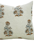 Set Of 4 Throw Pillow Cover “Designer Collection Of Hand Block Print Cotton Linen- Govardhan