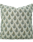 Block Print Pure Linen  Pillow Cover-Kanak Buti