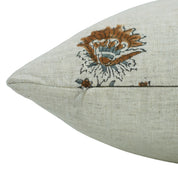 Set Of 4 Throw Pillow Cover “Designer Collection Of Hand Block Print Cotton Linen- Govardhan