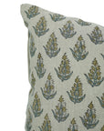 Block Print Pure Linen  Pillow Cover-Kanak Buti