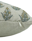 Block Print Pure Linen  Pillow Cover-Kanak Buti