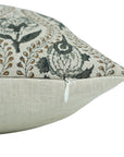 Block Print Pure Linen  Pillow Cover- Amerbel