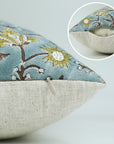 Block Print Viscous Linen Pillow Cover-Naayab