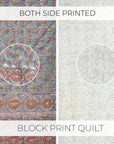 Handcrafted Block Print - Housewarming Quilt/Blanket