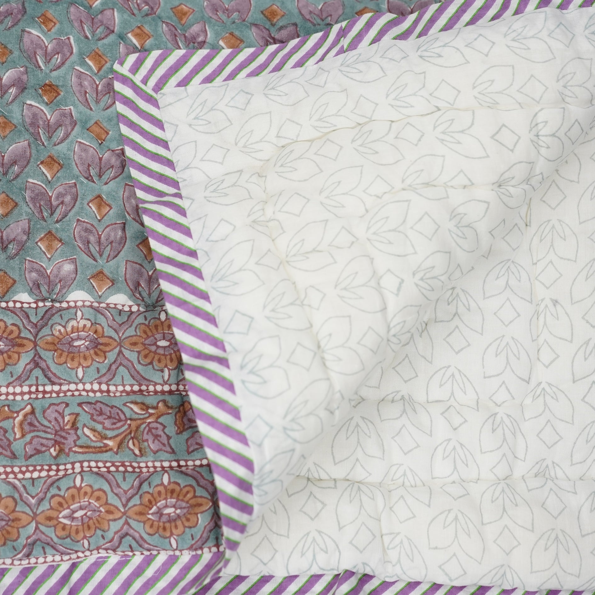 Handcrafted Block Print - Housewarming Quilt/Blanket