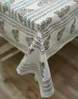 FLORAL PRINTED COTTON TABLE COVER HOUSEWARMING GIFTS INDIAN HANDMADE - KALI