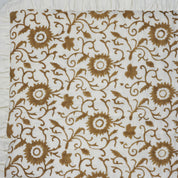 Block Printed Floral Cotton Comfort Quilt