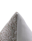 Handmade pillow cover Thick cotton white fabric 6 KAMAL - Fabdivine